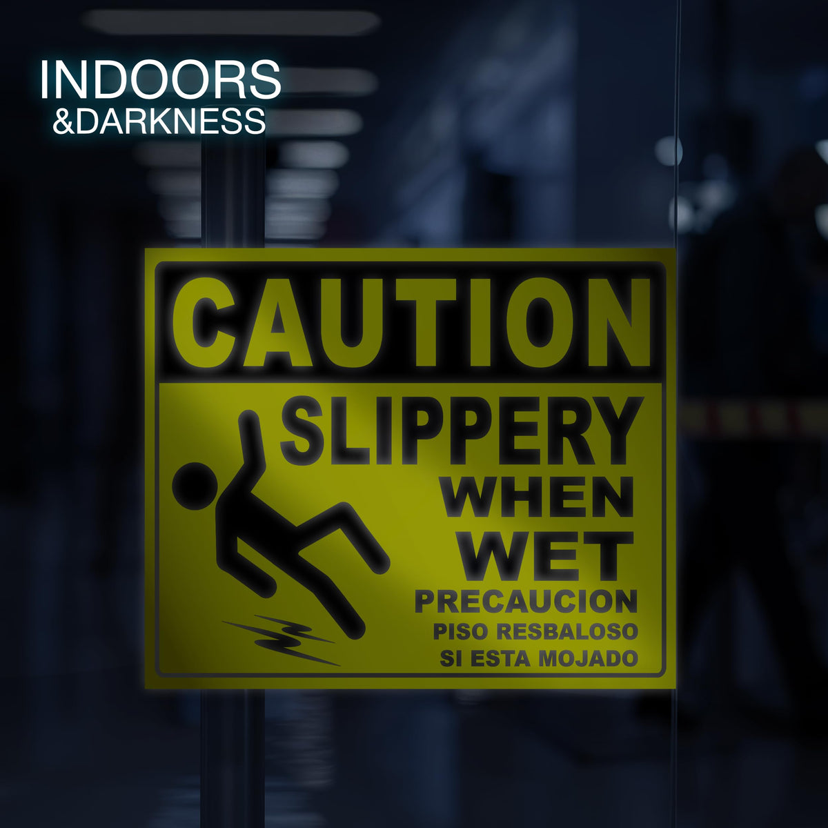 Caution Slippery When Wet Stickers (2 Count)