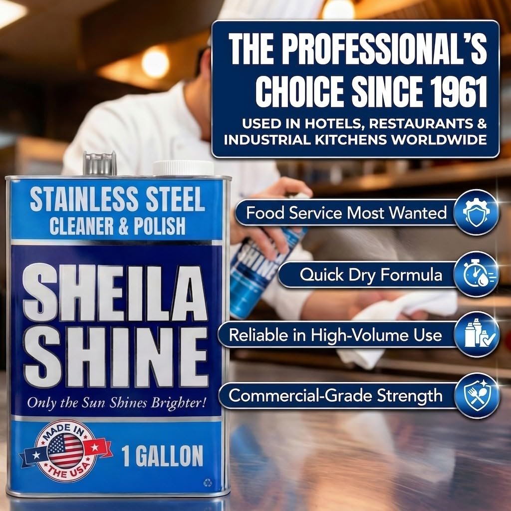 4 x 1 Gallon Stainless Steel Cleaner and Polish (128 Fl Oz)