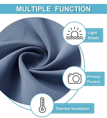 Blackout Curtains for Bedroom Living Room Nursery 72 inches Long (2 Count)
