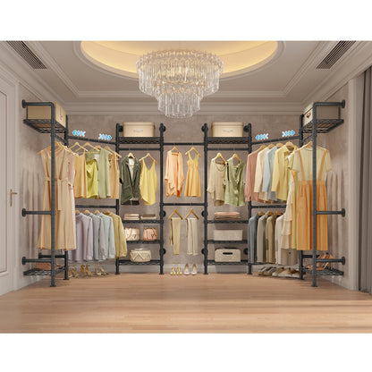 F3 Medium Wall Mounted Clothes rack Expandable Closet