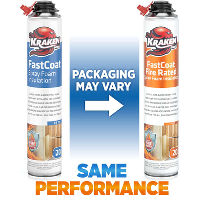 Fastcoat Fire Rated Spray Foam Insulation Kit Closed Cell in a Can 240 sq ft (12 Count)