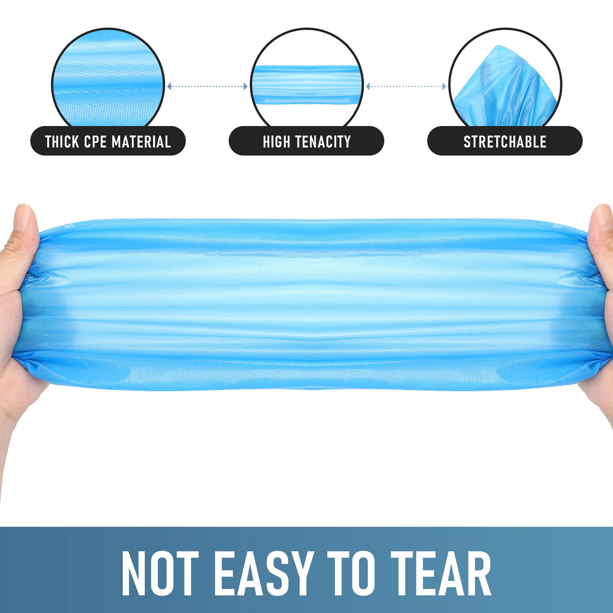 Shoe Covers Disposable Non Slip for Indoors Pack of 200 (200 Count)