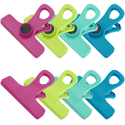 Chip Clips Magnetic Bag Clips with Air Tight Seal for Food Storage (8 Count)