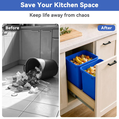 35QT Kitchen Trash Can