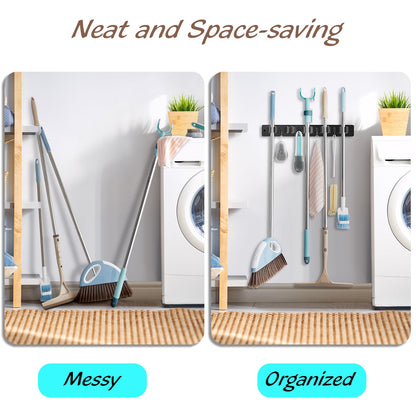 Mop and Broom Holder Wall Mount