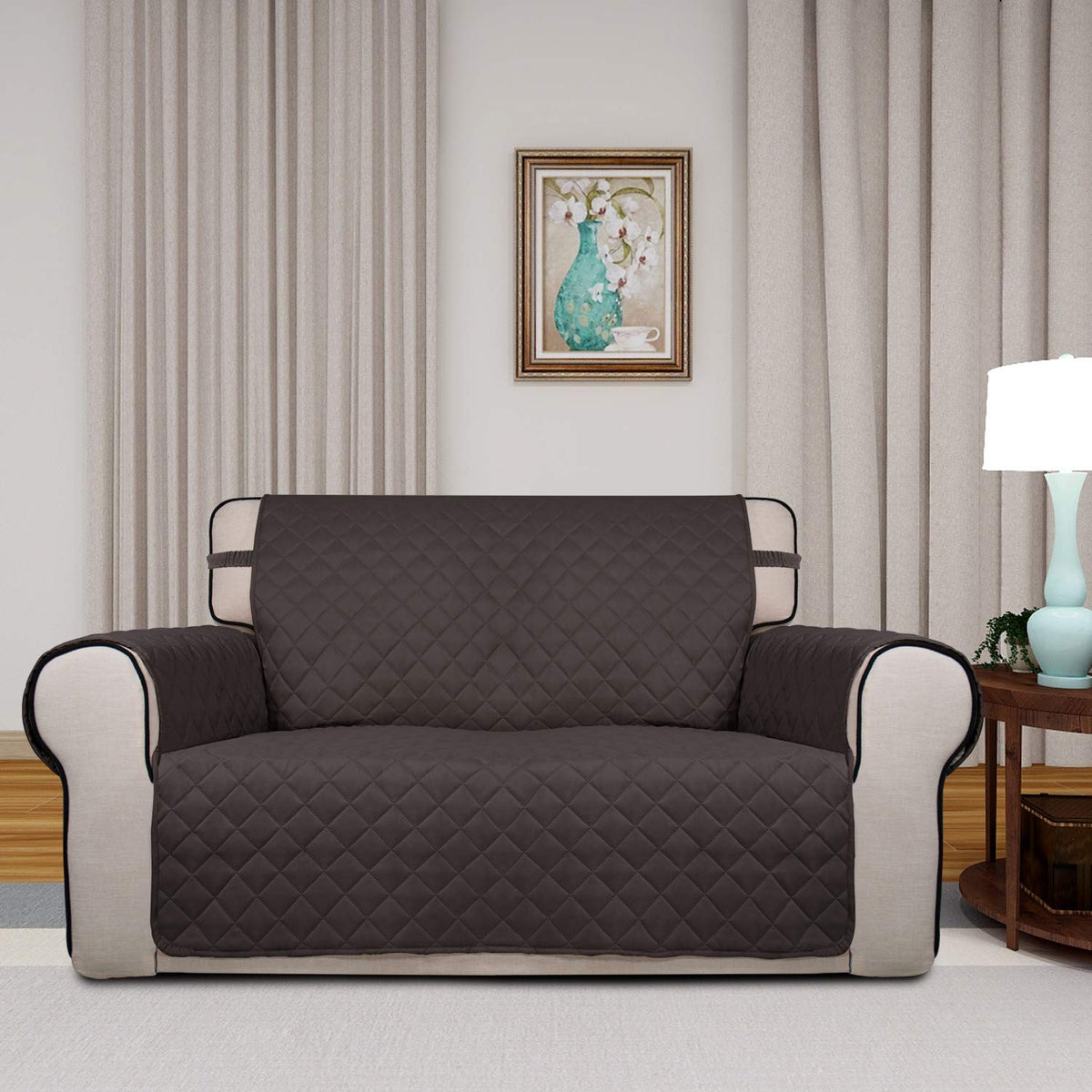 Reversible Quilted Sofa Cover