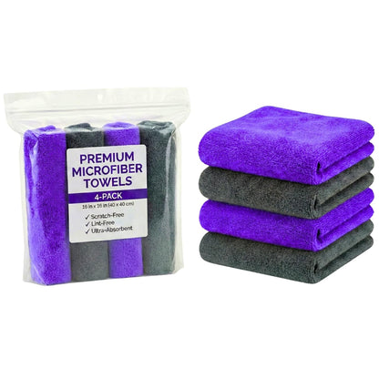 Paks Edgeless Microfiber Towels 4 (3 Count)