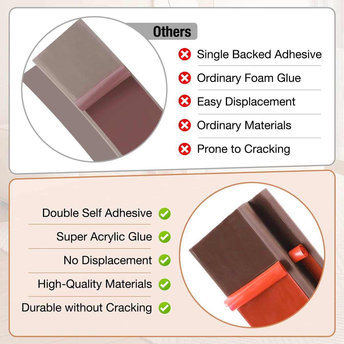 Floor Transition Strip Self Adhesive Vinyl Door Threshold Strip (3.3 Foot)