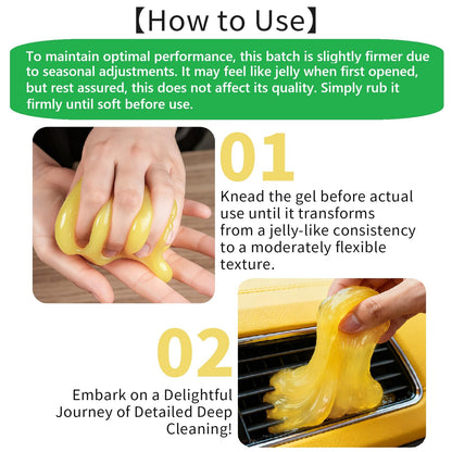 Car Cleaning Gel Universal Cleaning Putty Dust Cleaning Putty 4 Pack (14 Fl Oz)