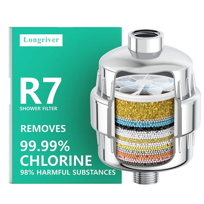 R7 Shower Filter High Put Shower Water Filter for Hard Water