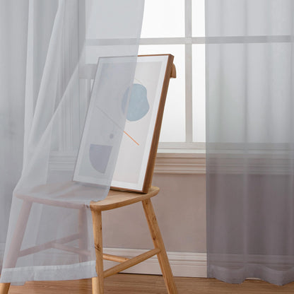 Sheer Curtains 63 Inch Length 2 Panels