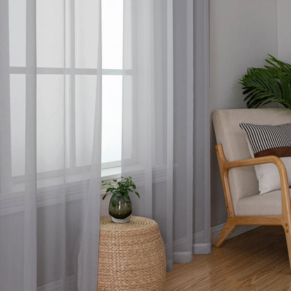 Sheer Curtains 63 Inch Length 2 Panels