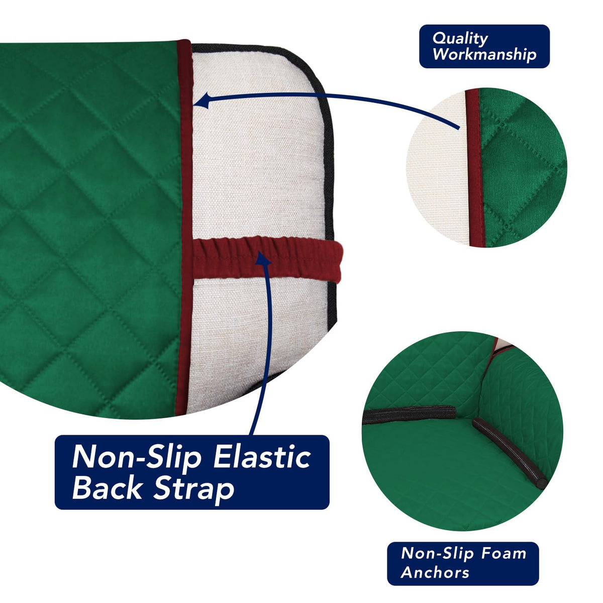 Reversible Quilted Couch Covers for Dogs Sofa Cover 4 Seater 88"