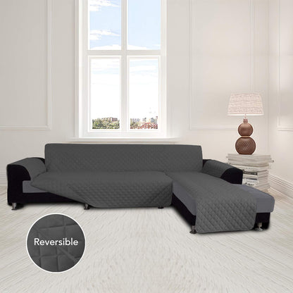 Reversible L Shape Sectional Couch Cover