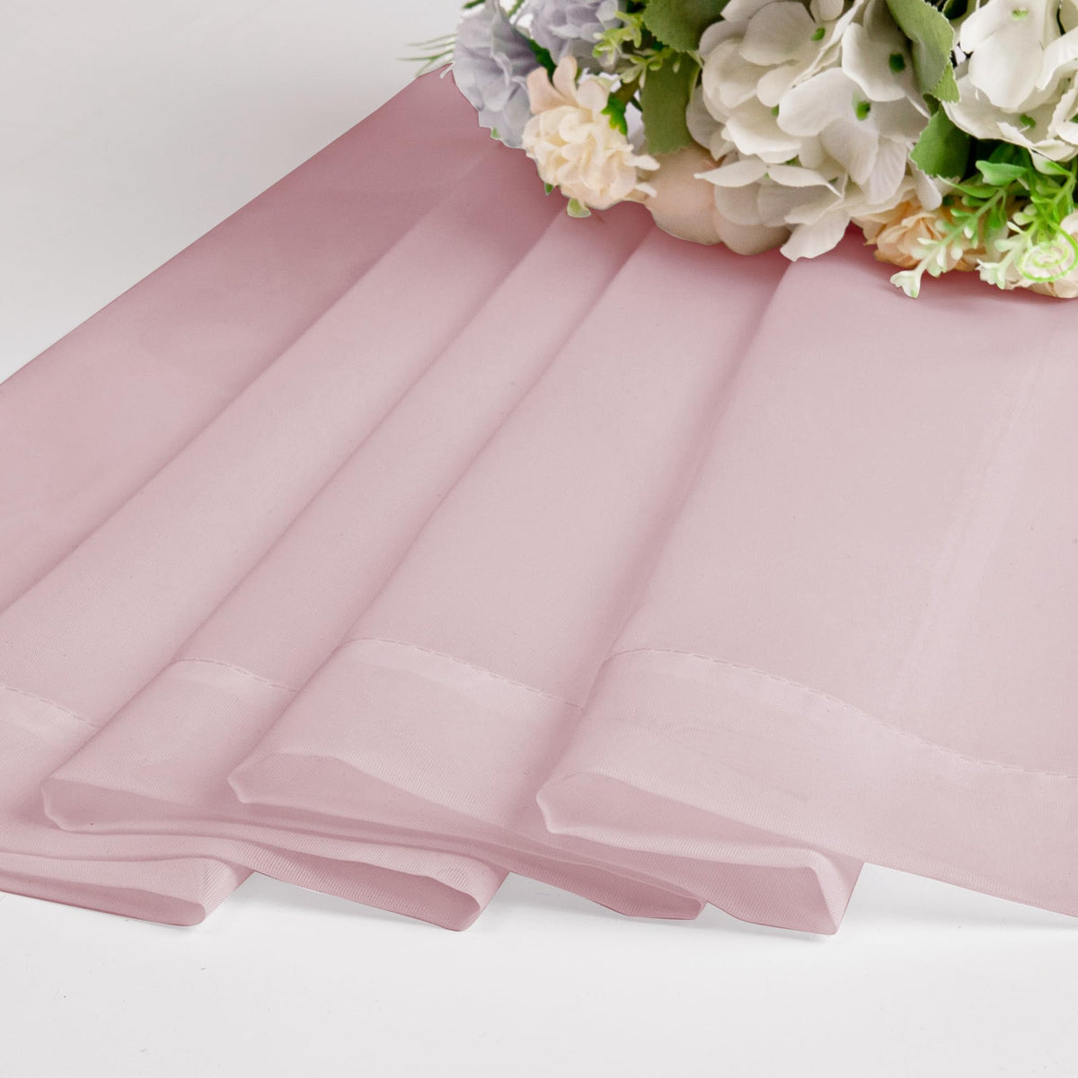 Sheer Blush Pink Curtains 90 inches Long 2 Panels (2 Count)
