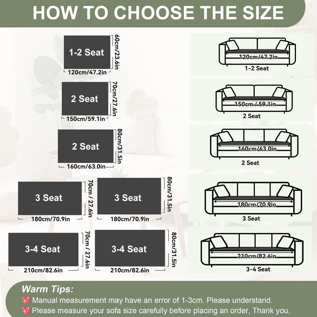 Washable Couch Covers for 3 Cushion Sofa Non Slip Pet Dog Sofa Cover (9 Ounce)