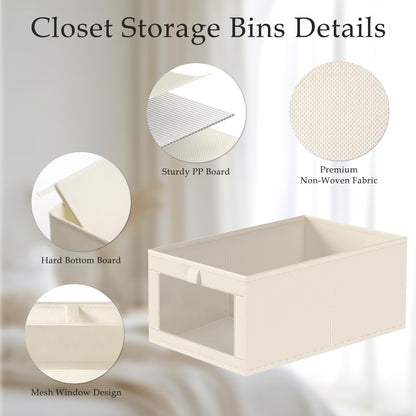 6 Pack Linen Closet Organizers and Storage (6 Count)