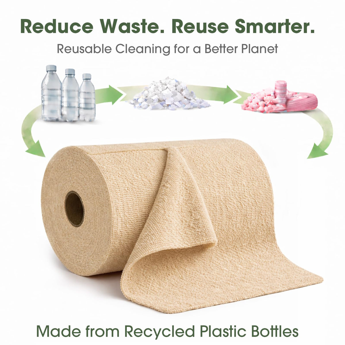Microfiber Cleaning Cloth Roll (100 Count)