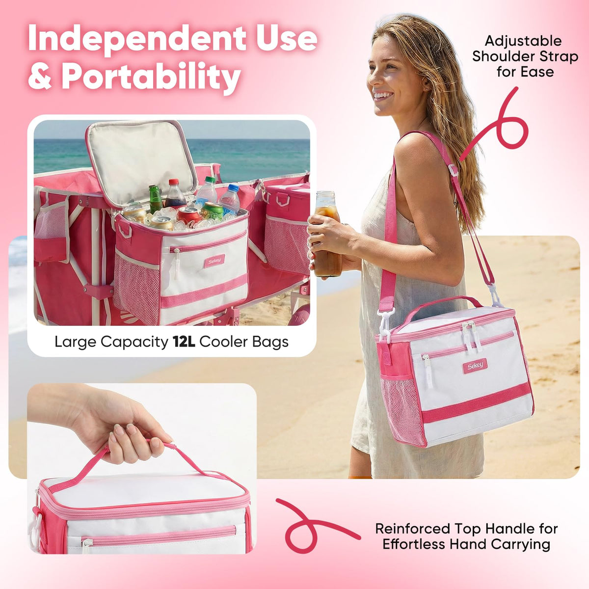 Heavy Duty Beach Wagon with 9" Big Sand
