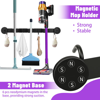 Magnetic Broom Holder Wall Mount