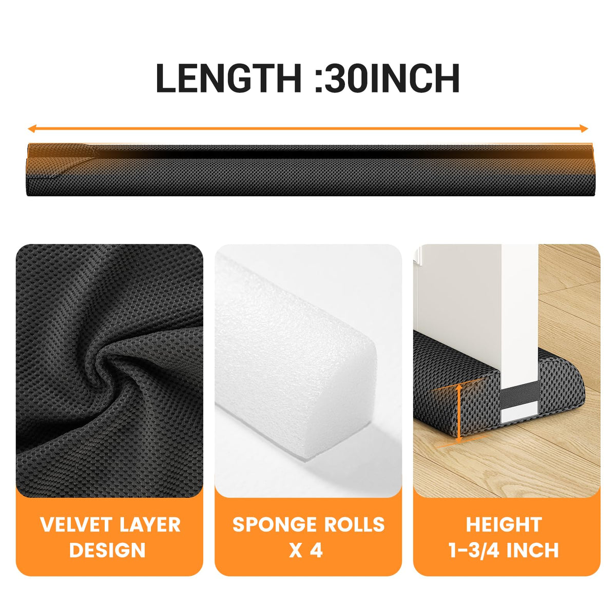 Door Draft Stopper 30"