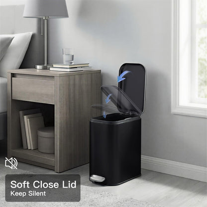 1.3 Gallon Bathroom Trash Can