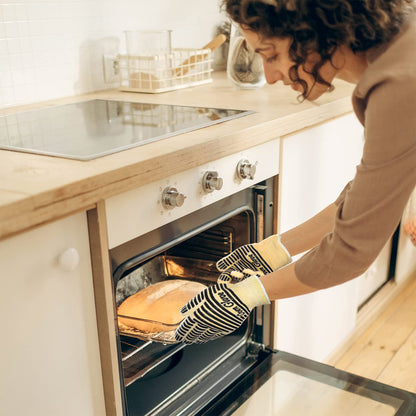 Oven Gloves Heat Resistant 540 Degrees Grilling Gloves (9 Ounce)