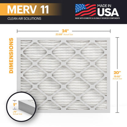 TruFilter 20x24x1 Air Filter MERV 11 (4 Count)