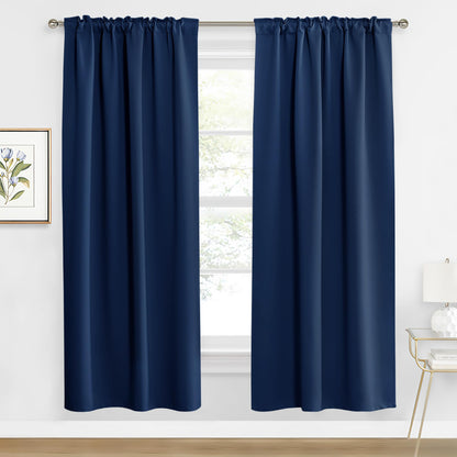 Blackout Curtains for Living Room Bedroom Dining Nursery Office (2 Count)
