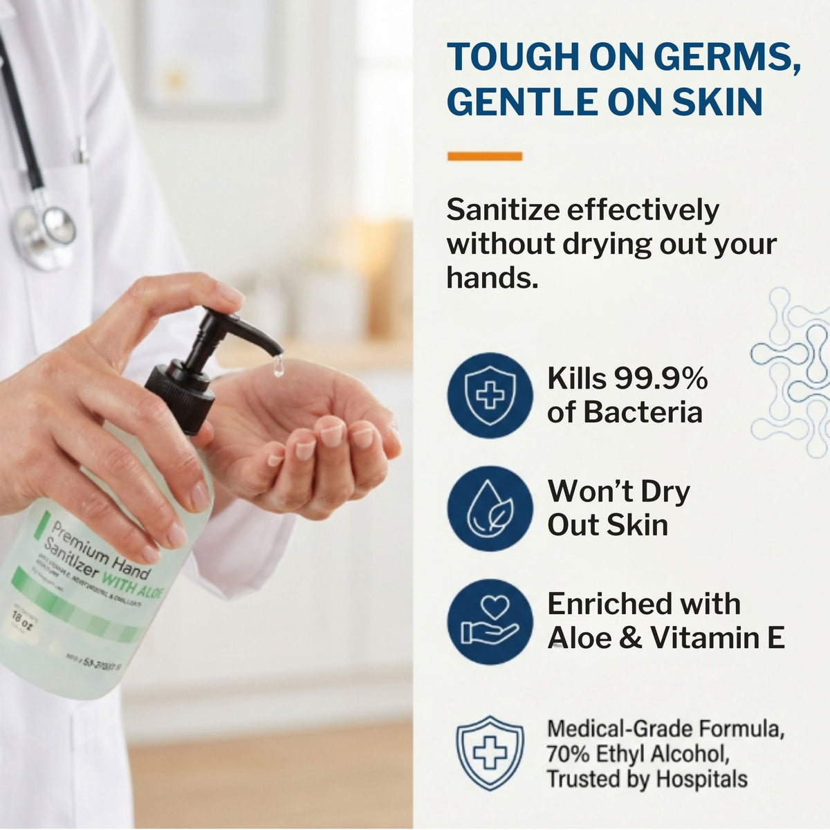 Hand Sanitizer with Aloe (18 Fl Oz)