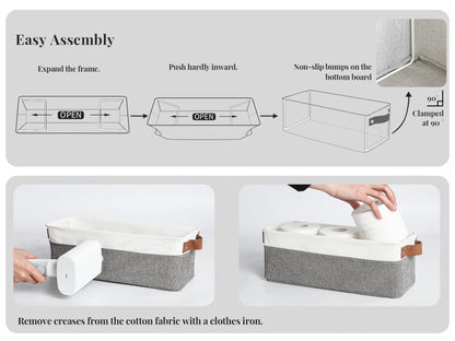 Narrow Storage Bins (2 Count)