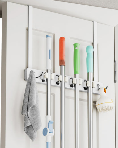 Over the Door Broom and Mop Holder
