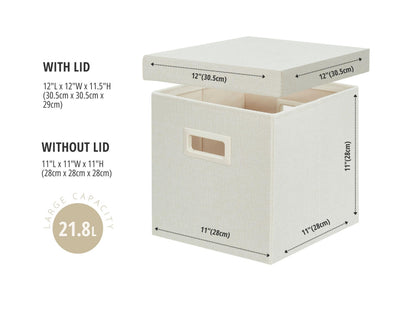 Storage Basket with Lids (3 Count)