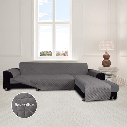Reversible L Shape Sectional Couch Cover