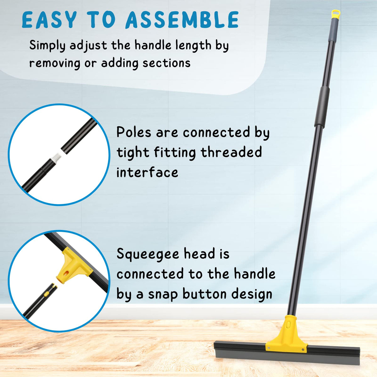 Squeegee Broom for Floor