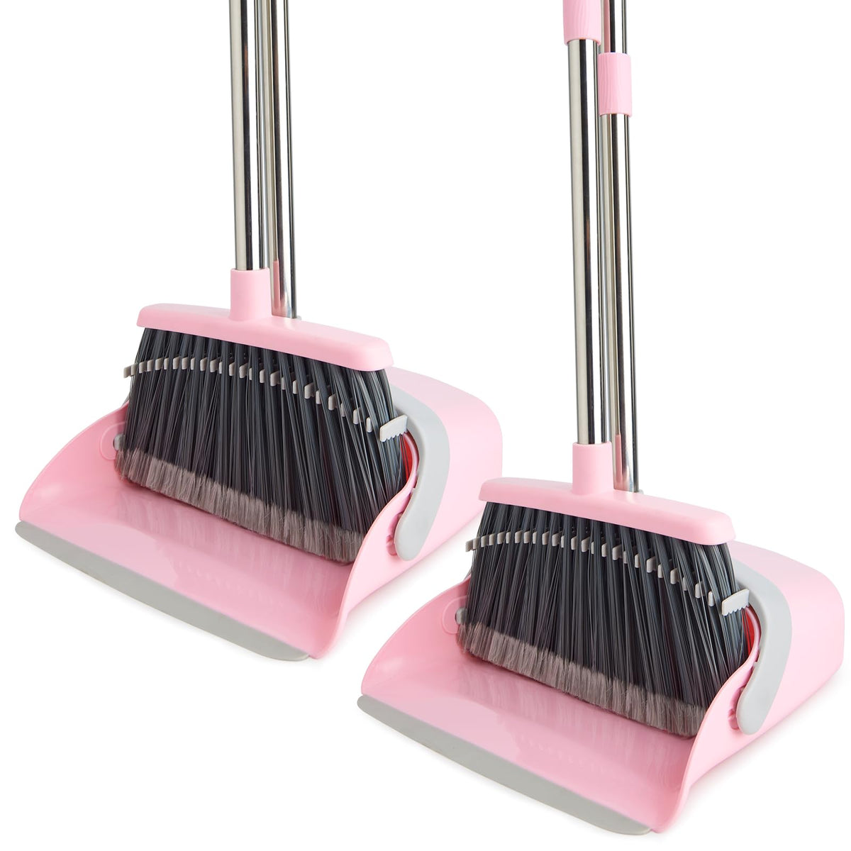 2 Pack Broom and Dustpan Combo Set (2 Count)