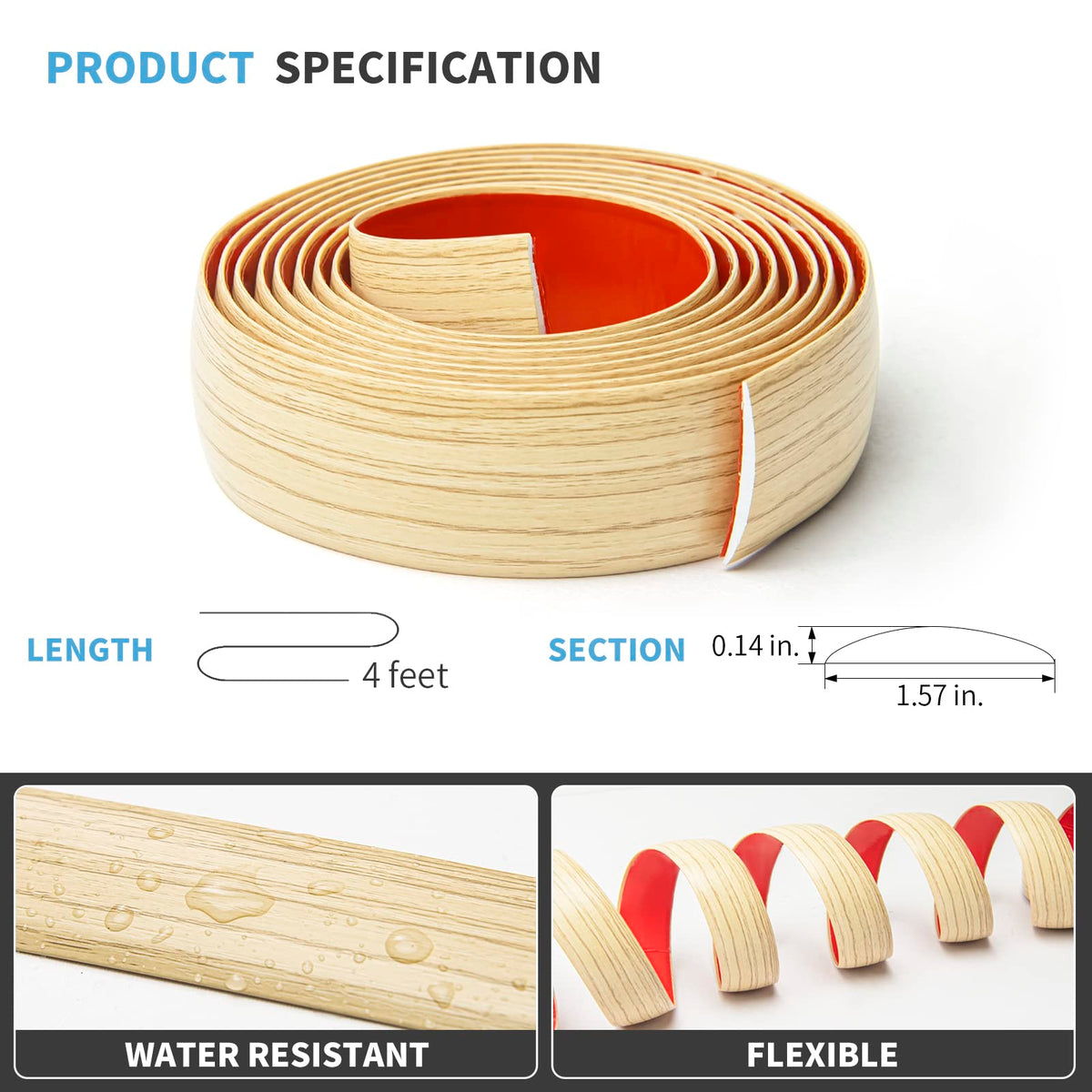 4 ft Floor Transition Strip (4 Foot)