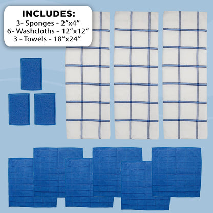 s 12 Piece Microfiber Kitchen Set