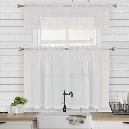 Sheer Window Valance Curtains