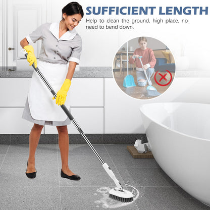 Tile Tub Floor Scrubber with V
