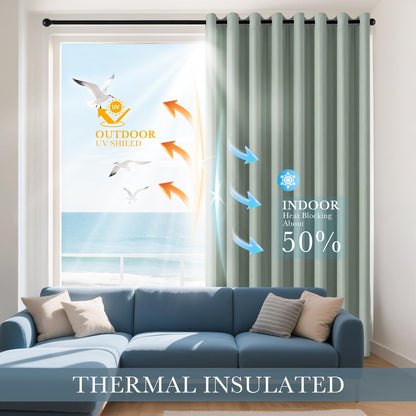 Sage Green Curtains (2 Count)