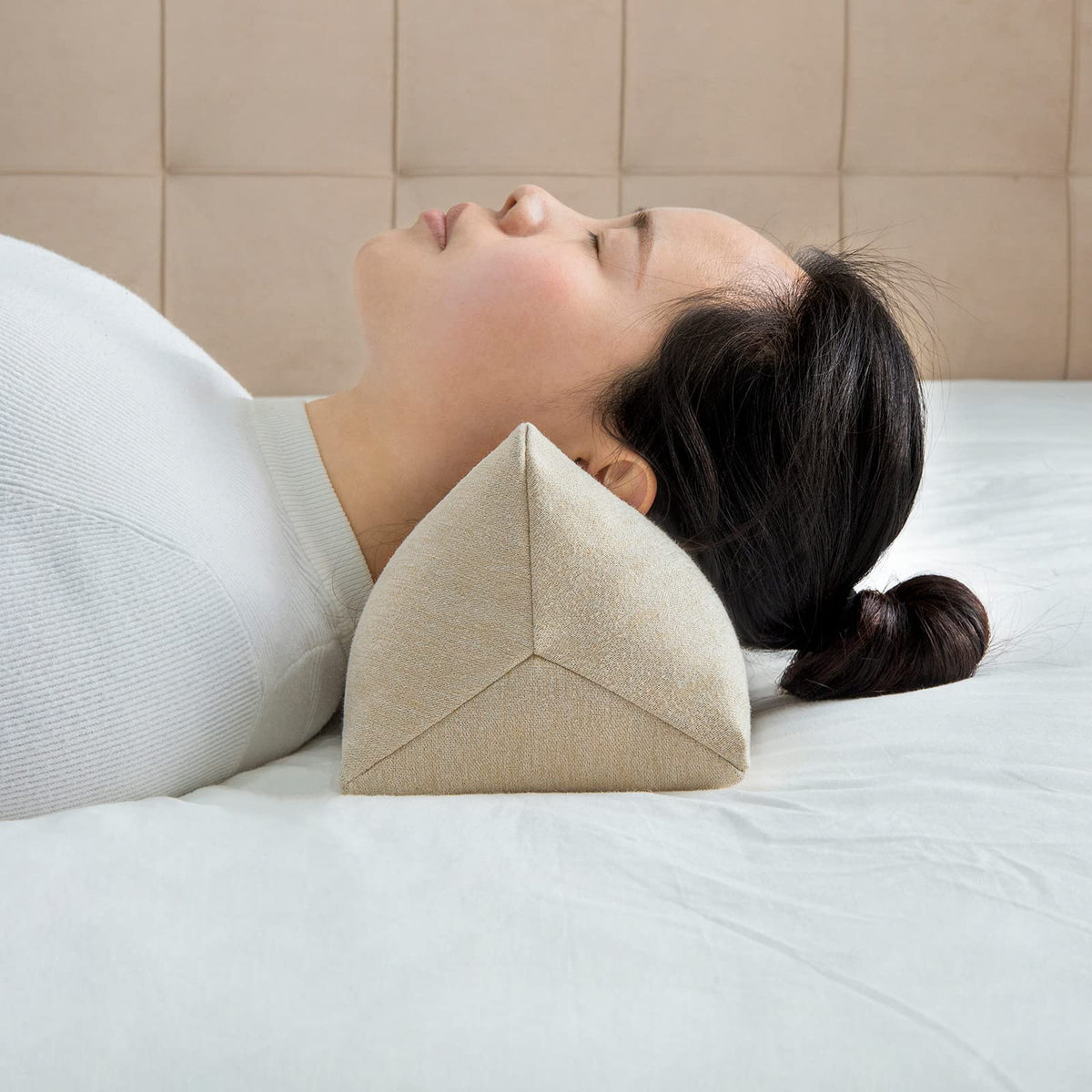 Buckwheat Neck Support Pillow Cervical Neck Cylinder Bolster Pillow