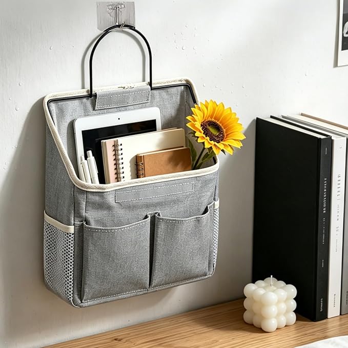 1 Large + 1 Small Hanging Storage Organizer, Multi-Size No Drill Bedside Caddy, Household Classification Storage Organizer, Multi-scene Home Storage, Household Gift