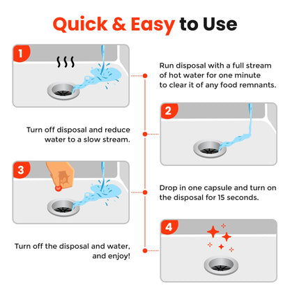 Garbage Disposal Cleaner and Deodorizer Drops (50 Count)