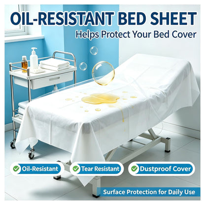 50 PCS Massage Table Sheets Disposable Spa Bed Cover 75"x31" Oil (50 Count)