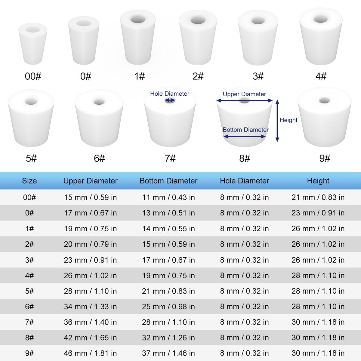 5 Pack 00# Single (5 Count)