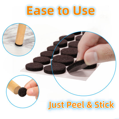 Felt Furniture Pads for Hardwood Floors (129 Count)