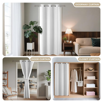 Door Curtain Blackout Curtains for Doorway Privacy Closet Drapes