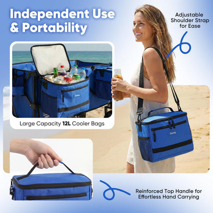 Heavy Duty Beach Wagon with 9" Big Sand