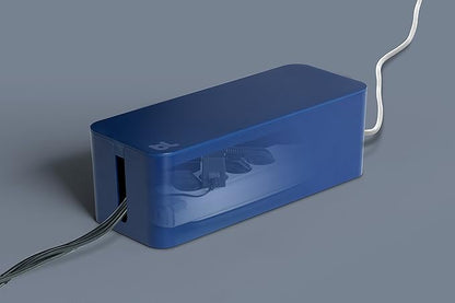Bluelounge CableBox, Cable Management System, Moonlight Blue